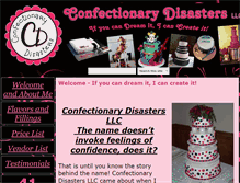 Tablet Screenshot of confectionarydisasters.com